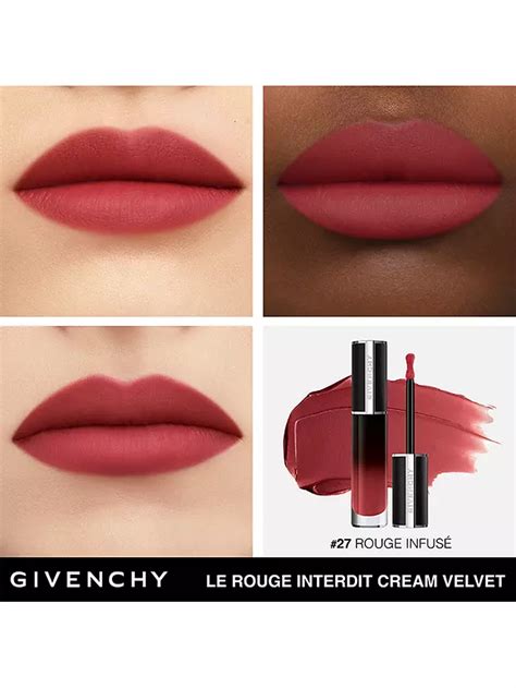 givenchy rouge infuse|le rouge interdit cream velvet.